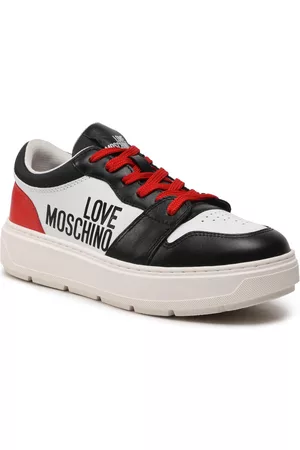Love Moschino Mujer Zapatillas - Zapatillas JA15274G1GIAB10B Bian/Nero/Rosso