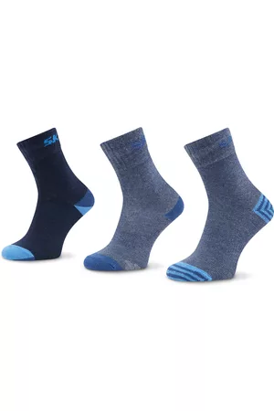 Skechers Hombre Altos - 3 pares de calcetines altos para niño SK41092 5502