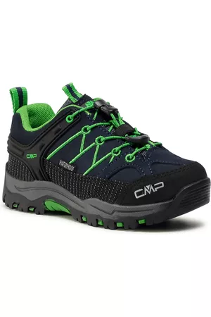 CMP Niños Planas - Botas de montaña Kids Rigel Low Trekking Shoes Wp 3Q13244J B.Blue/Gecko 51AK 1
