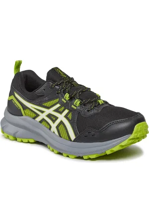 Asics frequent trail black 2025 birch negro gris hombre