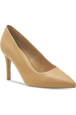 Zapatos salón de mujer con tacón de aguja Stiletto beige
