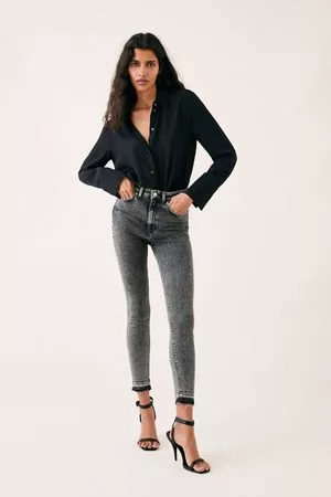 Zara Jeans zw premium 80´s high waist snow black
